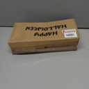 Halloween Decorations Indoor, Set of 3 Ceramic Halloween Ghosts with Witch Hats, Cute Spooky Lighted Decor Ghost Figurines Witch Hat Scary Pumpkin Bats Boo for Home Mantel Shelf Table Decor