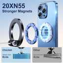 Car Phone Holder for Magsafe [2026 89+LBS Suction & 3700gf Magnetic] 360 Adjustable Cell Phone Mount, Phone Holders for Your Car Accessories Kit for iPhone 17-12 Series & All Speakerphones