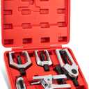 5-in-1 Ball Joint Separator Kit, Pitman Arm Puller Tie Rod End Tool Set for Front End Service, Splitter Removal Tool for Cars, Pickup Trucks with Storage Case