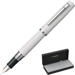 Platinum PNS-5000 3-3 Fountain Pen, Procion #3, Porcelain White, Medium Point