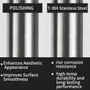 2.25 Inch Exhaust Pipe T304 Stainless Steel Exhaust Tubing (SS Tubo),Tailpipe 2 1/4 "ID Length 30"Straight Tubing, Flared, Polished Finish,Universal Connector Adapter Tubo