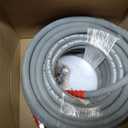 RIDGE WASHER Pressure Washer Hose 100 Feet X 3/8 Inch for Hot and Cold Water, Non Marking Gray Power Washer Hose, M22 14 mm to 3/8 Inch Quick Connect, 4000 PSI