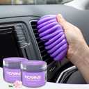 TICARVE 2Pack Cleaning Gel for Car Putty Car Vent Cleaner Cleaning Putty Gel Auto Tools Car Interior Cleaner Dust Mud for Cars and Keyboard Cleaner Slime Purple (320g/11.2oz)