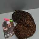 Toyotress Boho Crochet Braids Human Hair - 18 Inch 8 Packs Pre-Looped Miracle Knots Crochet Hair for Black Women, Ombre Brown Handmade Pre-Twisted Braiding Hair Extensions 18 Inch (Pack of 8), T30