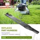 Replacement 2105200317A 21" Mower Blades, Compatible with HyperTough Murray Blackmax MNA152701 MNA 152901 MNA 152903 MNA152905 Push Mower, Replace for 84005221 2105200317, 1 Pack