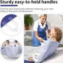 Positioning Bed Pads with 8 Handles for Elderly & Patients -34 x 52 Washable Reusable Incontinence & Repositioning Transfer Aid, Smart Sheet & Non-Slip Bed Pads