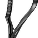 BEZOX Toenail Clippers for Seniors  Upgraded Long Handled Curved Head Toe Nail Clippers for Thick Nails for Elderly - Black (Extra Large)