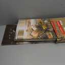 5 Panel Yellow Orchid Flowers Canvas Print - Abstract Golden Floral Wall Decor Poster, 5 pieces Wall Art Painting Decor for Home Decoration Artwork Picture Bedroom Wall Decor (D, Oversize 60x30inch)