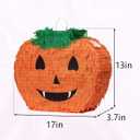 Halloween Pumpkin Pinata for Kids Birthday Party Fiestas Decorations Perfect for Halloween, Photo Prop, October Birthday, Funny and Spooky Games(17"x13"x3.7")