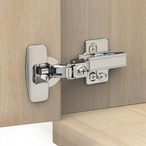 Chibery 10 Pack Frameless Inset Soft Close Concealed European Hinges, Self Closing Satin Nickel, 105 Open Angle 4D Adjustment, Speed Control, Clip On, Stainless Steel for Cabinet Door