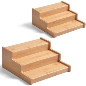 JinDoWin 2 Pack Cabinet Spice Rack Organizer - Enhanced Cabinet Spice Organizer, Practical Spice Rack Organizer for Cabinet and Efficient Cabinet Spice Organizer (2, 9 Inch)