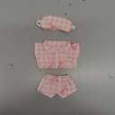 17cm Doll Clothes Sets (No Doll) Pink Pajamas Outfits Handcrafted Designer Clothing Including Eye mask Trousers and Pajamas
