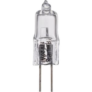 1 Pc Philips 20W 12V Clear G4 Base T3 Halogen Landscape & Cabinet Light Bulb