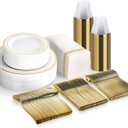 350 Piece Gold Dinnerware Set