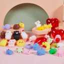 JOYIN 28 PCS Mochi Squishy Toys with Valentine Cards and Filled Hearts Party Favors for Kids Valentine Gifts Classroom Exchange, Kawaii Stress Relief Toy for Valentines Day Gift Exchange, Game Prizes