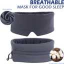 Mavogel Sleep Mask, Modal Material Eye Mask for Sleeping, Ultra Soft Skin Friendly Full Eye Covers for Women Men, Light Blocking Sleeping Mask for Travel Yoga Nap, Fully Adjustable Strap, Dark Grey