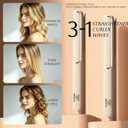 Hair Straightener 3 in 1 Hair Straighteners for Women, Flat Iron Hair Straightener, Hair Straightener and Curler with 10s Heat Up, 5 Temp, Dual Voltage for Less Frizz, Shinier & Smoother