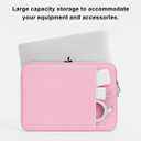 Laptop Sleeve for MacBook Neo/Air/Pro 13 inches A18/M5/M4/M3/M2/M1 Chip 2026-2020 A3404 A3449 A3240 A3113 A2681 A2337 A2338 with 2 Pockets Tablet Bag Case Accessories (Pink)