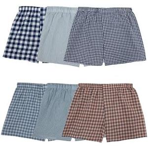 Fruit of the Loom Men's Tag-Free Boxer Shorts (Knit & Woven), Size XL, Pack 6