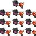 MG90S Micro Servo Motor Kit AYWHP 10 Pcs MG90S Servo Metal Gear Micro Servo for RC Helicopter/Car/Boat Micro Plane Mini Servos for Arduino Project(Servo Control Angle 0-180)