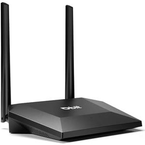 Dbit N300 Easy Setup Wireless Wi-Fi Router Smart Home Internet Router - 2 x High Power Antennas, 4 x Fast Ethernet Ports, Supports Wireless Repeater, WISP Mode (T1 Pro)