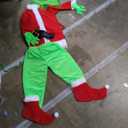 Christmas Green Costumes-Adult Fluffy Christmas Cosplay Costume Santa Costume Sets, Size M