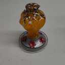 Hummingbird Feeders for Outdoors Hanging, BOLITE Glass Hummingbird Feeder, Hand Blown Twisted with Ant Moat and Five Feeding Ports, 24 Ounces, Leak Proof, Orange, Gifts for Women Men