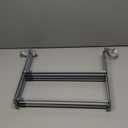 BLACK+DECKER Over The Door Expandable Telescopic Drying Rack, Clothes Organizer, Towel Hanger, Laundry, Collapsible, Gray