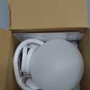 Shroommate Clip On Light and Bed Headboard Lamp, Bedside Table Lamp for Dorm, College Dorm Room Essentials, Night Light for Kids Nursery, Clip on for Desk, MultiColor LEDs, Adapter Included (White)