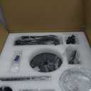 ZMISHIBO Outdoor Ceiling Fans with Light for Patios, Waterproof Gazebo Fan with Remote Control Smart App, 3CCT Dimmable, Plug in Caged Ceiling Fan with Pull Chain for Porch Pergola, Black