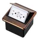 Pop Up Floor Electrical Outlet with 20 Amp Stainless Steel GFCI Tamper Receptacle Outlet, Corrosive Resistant HardwareETL Listed (Bronze)