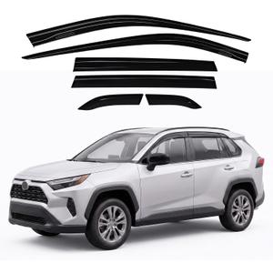 Window Visors Rain Guards Fit for Toyota Rav4 2026+ 6PCS Black Vent Visor
