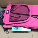 Large Pet Carrier with Wheels, Foldable Rolling Dog Carrier with Big Pocket, Cat Rolling Bag 21"x13"x13" for 2 Cats &Dogs, for Travel, Outdoor, Vet Visits, Camping, Indoor, Pink. (Not for Airline)