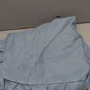 Dusty Blue Body Pillow Cover 20x54inches Long Pillowcase Ruffled Fringe Decor Sham Cute Pillowcase (1 Body)