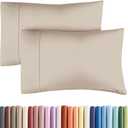 Queen Pillow Cases - 2 Pack - Super Soft Pillowcase Covers - Envelope Enclosure - Hotel Quality Pillow Protectors - Wrinkle Free, Fade, Shrink & Stain Resistant - Machine Washable - 20" x 30" (Wheat)