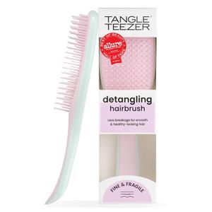 Tangle Teezer Fine Ultimate Detangler Brush, Dry & Wet Hair Brush to Detangle & Reduce Breakage for Fine Hair Types, Marshmallow Pink & Mint