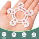 Balloon Clips(120 pcs), Tinabless Balloon Connectors for Decor Balloons Arch, Balloons Column Stand and Flowers - Birthday, Wedding, Baby Shower Party Decorations