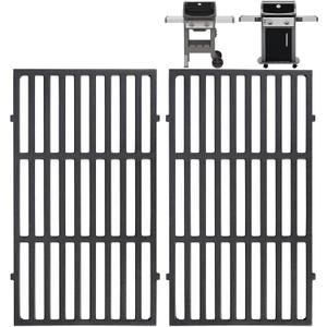 17.5 Inches Cast Iron Grill Grates Replacement 7637 for Weber Spirit I II 200 Series, Spirit E210 E220 S210 S220 Gas Grills (with Front Control Knobs), Grill Grates Parts for Weber Spirit 200