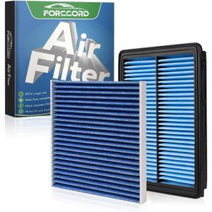 Cabin & Engine Air Filter Fit for Hyundai Sonata Gas 2015 2016 2017 2018 2019 2.4L (Not for Hybrid) Activated Carbon Cabin Filter Replacement Air Filter CF12151 CA11942 Car Accessories