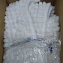 SUBRTEX Bathroom Rugs Chenille Bath Rug Soft Short Plush Bath Mat Soft Shower Mat Water Absorbent Shower Mat Quick Dry Machine Washable(White, 16" x 24")