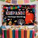 7x5ft Hispanic Heritage Month Decorations Hispanic Heritage Month Banner Latin American Backdrop Large Celebration Spanish National Decor for Classroom Home
