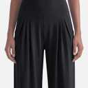 Sunzel Wide Straight Leg Yoga Pants for Women High Waisted Comfy Loose Pants Lounge Casual Soft Trousers with Pockets (L, Black)