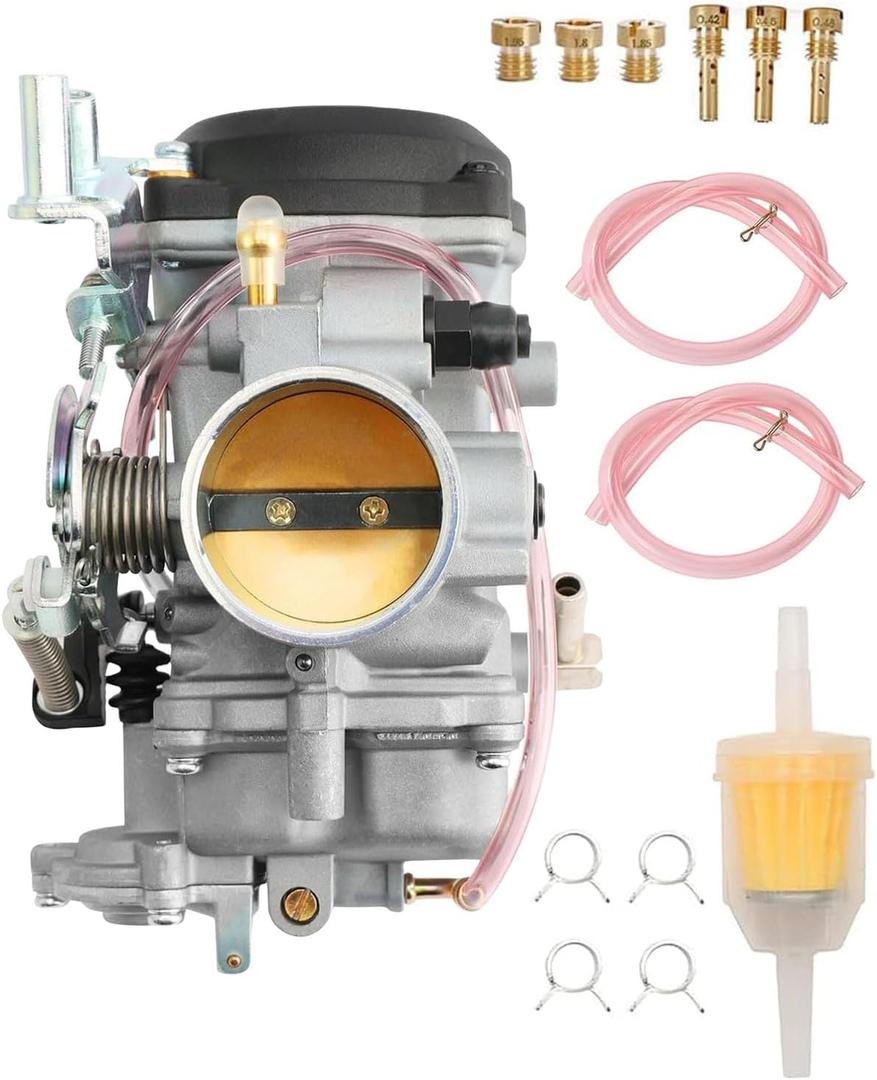 Carburetor CV40 Carb with Extra Main Jets Slow Jets for Harley Davidson Dyna Sportster 883 1200 Heritage Softail Electra Glide Fatboy & More