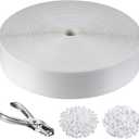 Chain Link Fence Privacy Strip, 246 ft. Fence Privacy Strip, (Includes 200 Clasps + One Hole Punch) WhiteSuitable for Decks, patios,grates, Wire mesh and More.