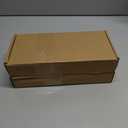 2 x Grey Washed Mango Wood Flatware Caddy with Metal Handles - 3 Compartment Organizer Box for Silverware, Sauce Spoon, Tongs and More (BLACK)