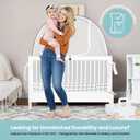 Crib Tent, Crib Net to Keep Baby in, Stop Baby from Climbing Out of Crib, Breathable Pop Up Crib Tent Cover with Auto-Lock Zipper, Easy Install Fits Standard Cribs