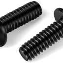 MewuDecor 1/4-20 x 1 Flat Head Socket Head Screw Furniture Bolts Countersunk Connector Screws, Stainless Steel 18-8 (304), Black Oxide, Fully Threaded, 25 PCS