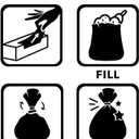 BOS Amazing Odor Sealing Cat Waste Disposal Bags - Durable and Unscented [Size: M, Color: Light blue] (90 count, Pack of 1) (90 Bags)