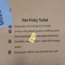 Dog Grass Large Potty Patch, Dog Litter Boxes Artificial Grass Bathroom Turf for Pet Training, Washable Puppy Pee Pad, Perfect Indoor/Outdoor Portable Potty Pet Loo (Tray system-35"X22.6")