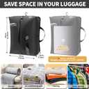 EULANT Reusable Vacuum Bags for Luggage,Vacuum Seal Bag for Clothing Travel,Waterproof Compression Space Saver for Suitcases Backpack Travel and business trip
